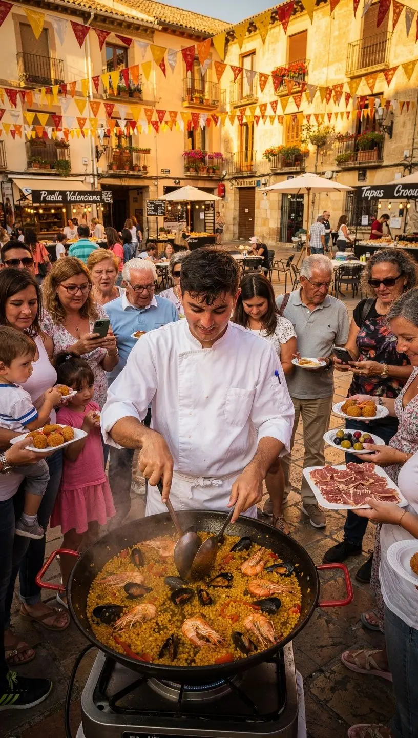 Ingredientes comunes en la cocina española casera.